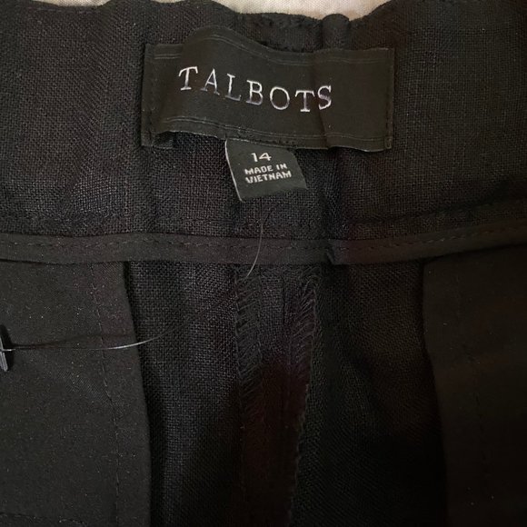 NEW Talbots Linen Straight Leg Crop Pants 14 - Picture 10 of 12